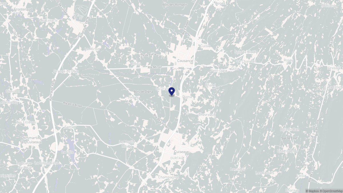 Aperçu cartographique de Digna, centré sur la commune