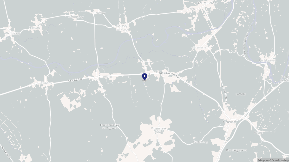 Aperçu cartographique de Écleux, centré sur la commune