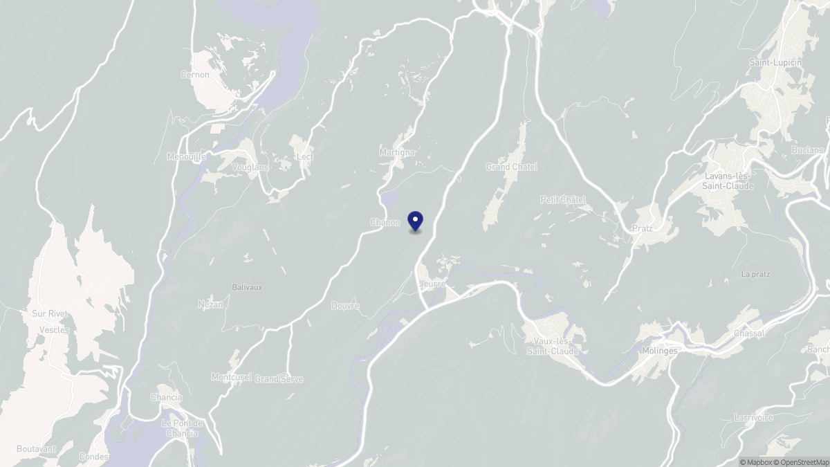 Aperçu cartographique de Jeurre, centré sur la commune