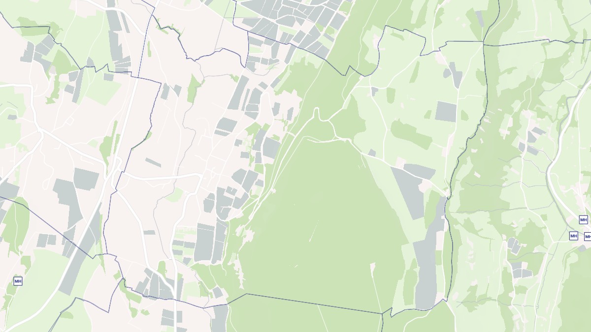 Aperçu cartographique de Lavigny, centré sur la commune