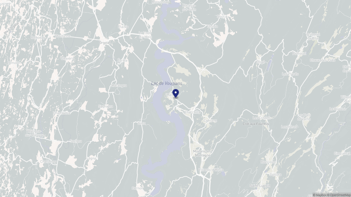 Aperçu cartographique de Maisod, centré sur la commune