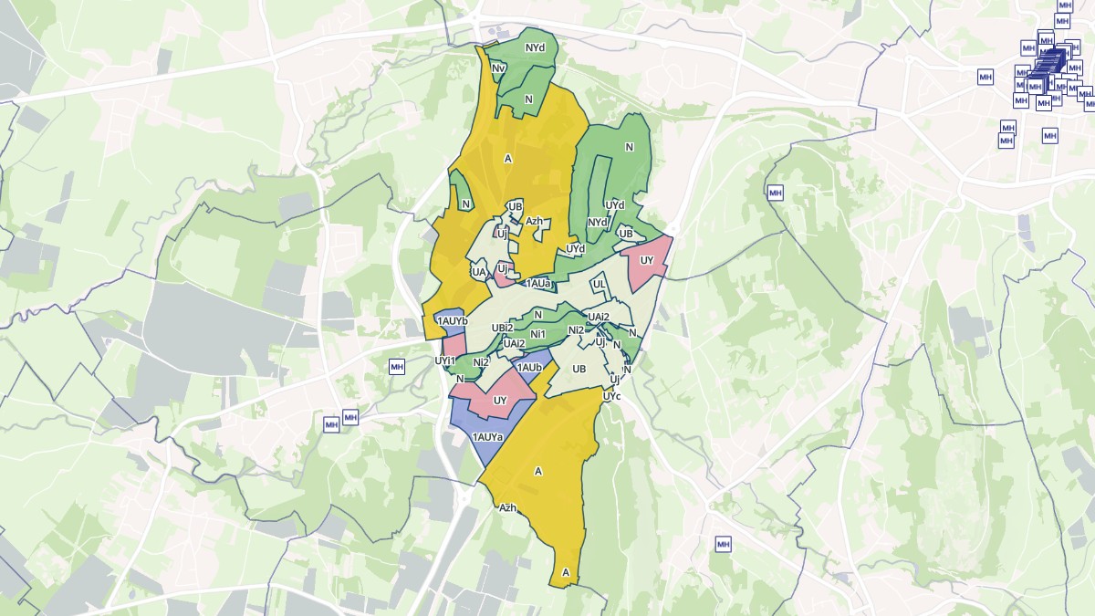 Aperçu cartographique de Messia-sur-Sorne, centré sur la commune