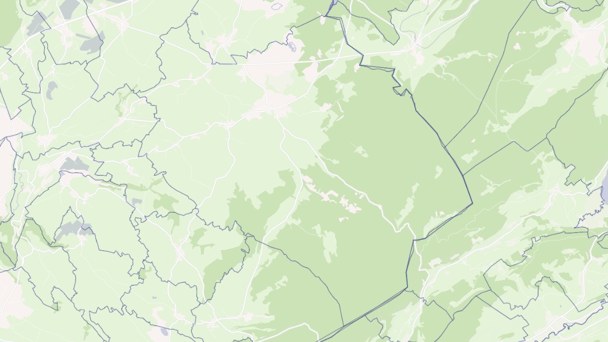 Aperçu cartographique de Mignovillard, centré sur la commune