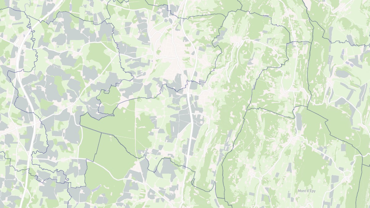 Aperçu cartographique de Les Trois-Châteaux, centré sur la commune