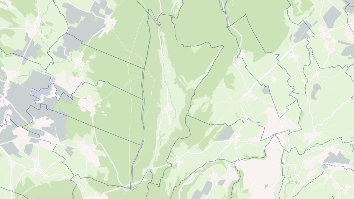 Aperçu cartographique de Les Nans, centré sur la commune