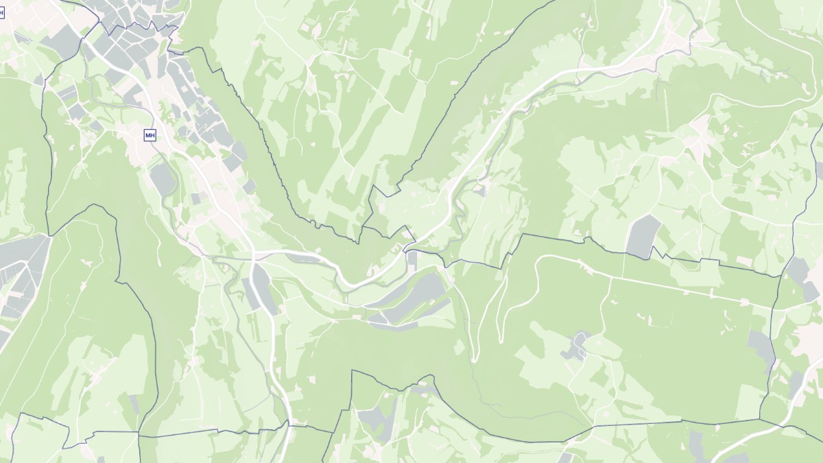 Aperçu cartographique de Nevy-sur-Seille, centré sur la commune