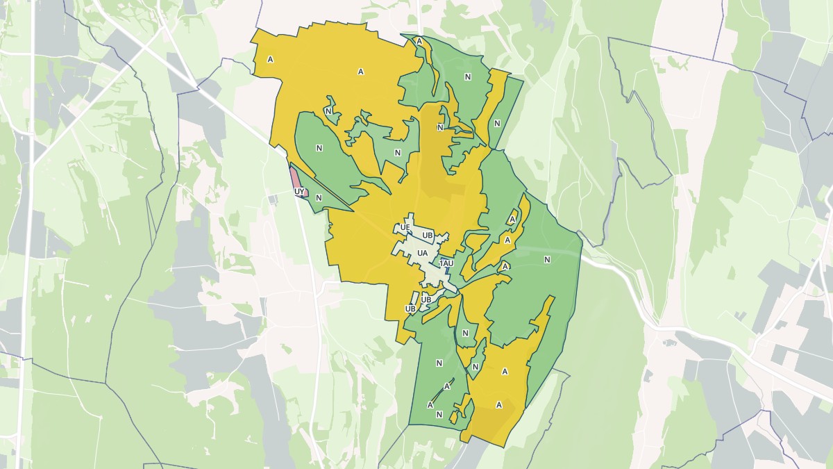 Aperçu cartographique de Nogna, centré sur la commune