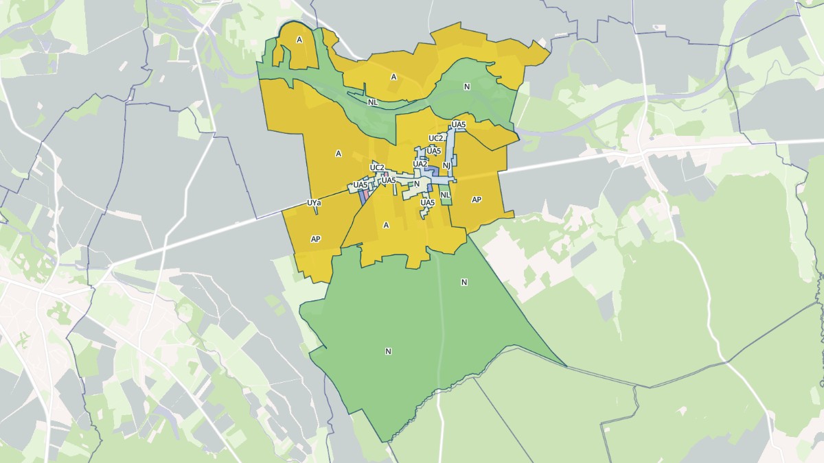 Aperçu cartographique de Ounans, centré sur la commune