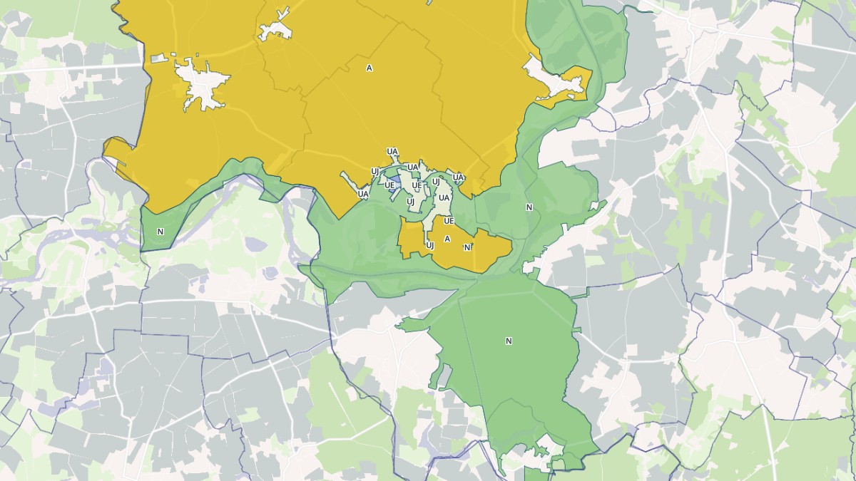Aperçu cartographique de Petit-Noir, centré sur la commune