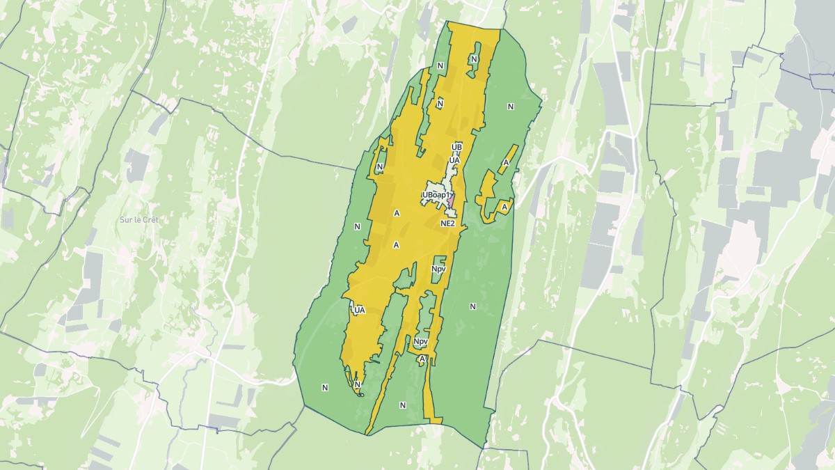 Aperçu cartographique de Pimorin, centré sur la commune
