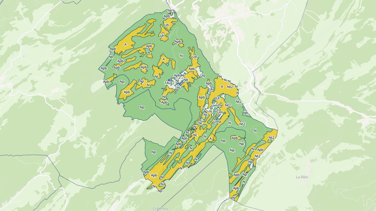 Aperçu cartographique de Prémanon, centré sur la commune
