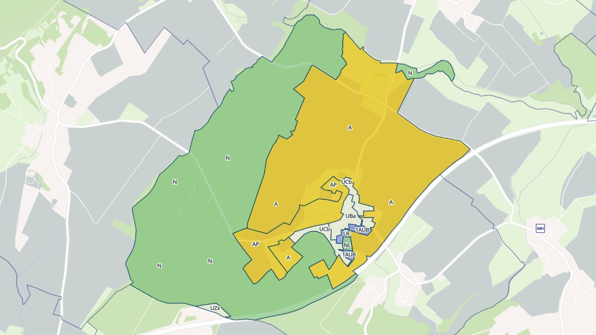 Aperçu cartographique de Romange, centré sur la commune