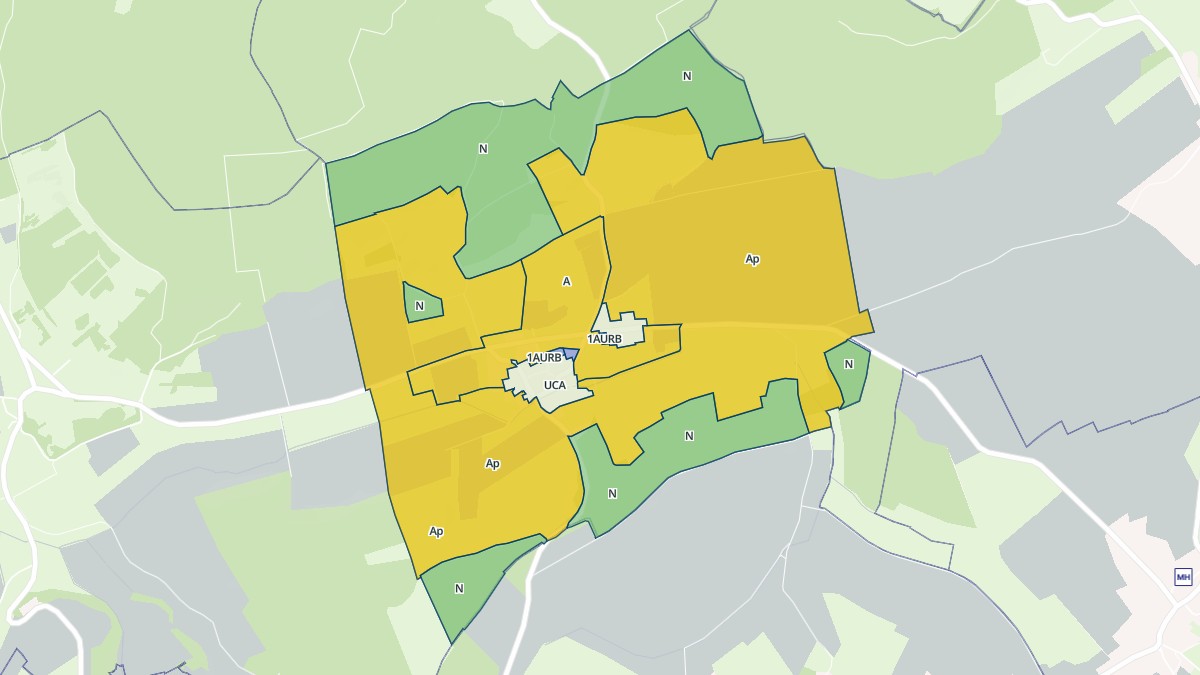 Aperçu cartographique de Rouffange, centré sur la commune