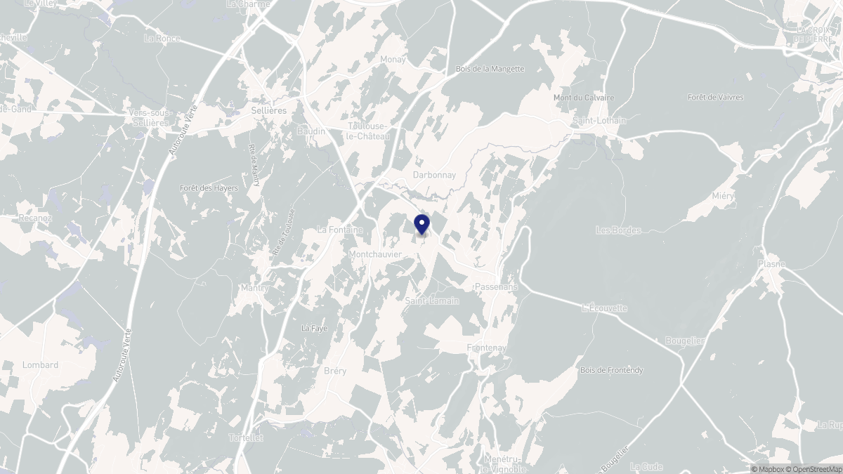 Aperçu cartographique de Saint-Lamain, centré sur la commune