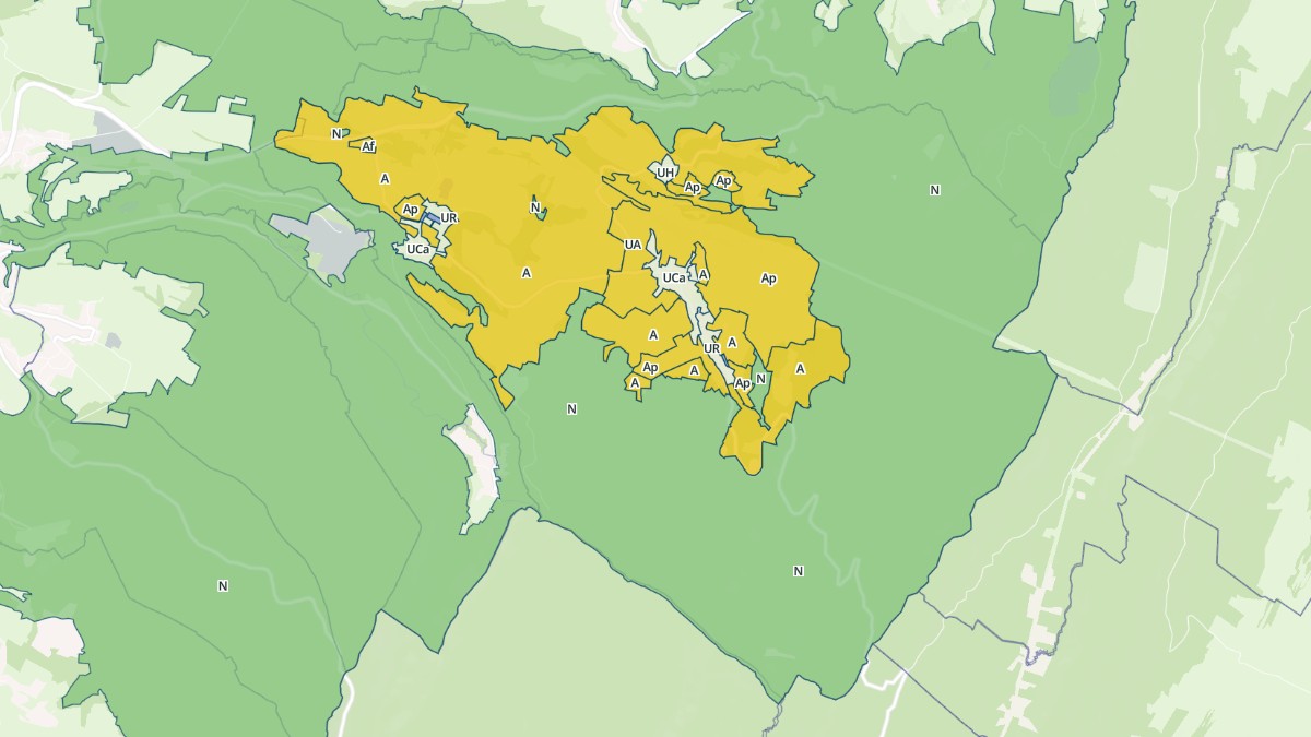 Aperçu cartographique de Saint-Maurice-Crillat, centré sur la commune