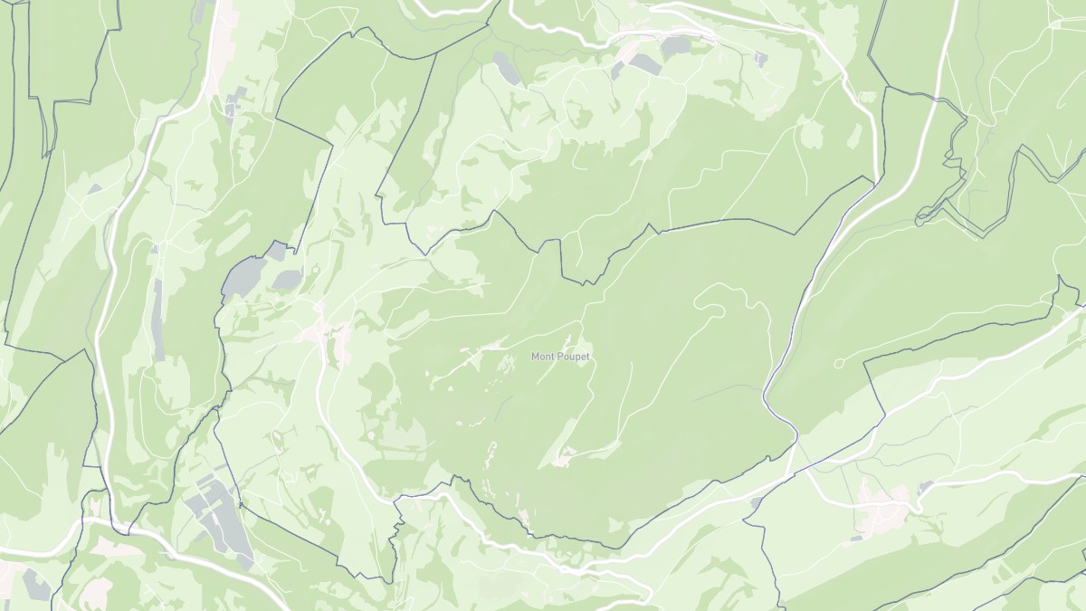Aperçu cartographique de Saint-Thiébaud, centré sur la commune