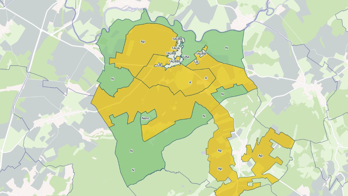 Aperçu cartographique de Thervay, centré sur la commune