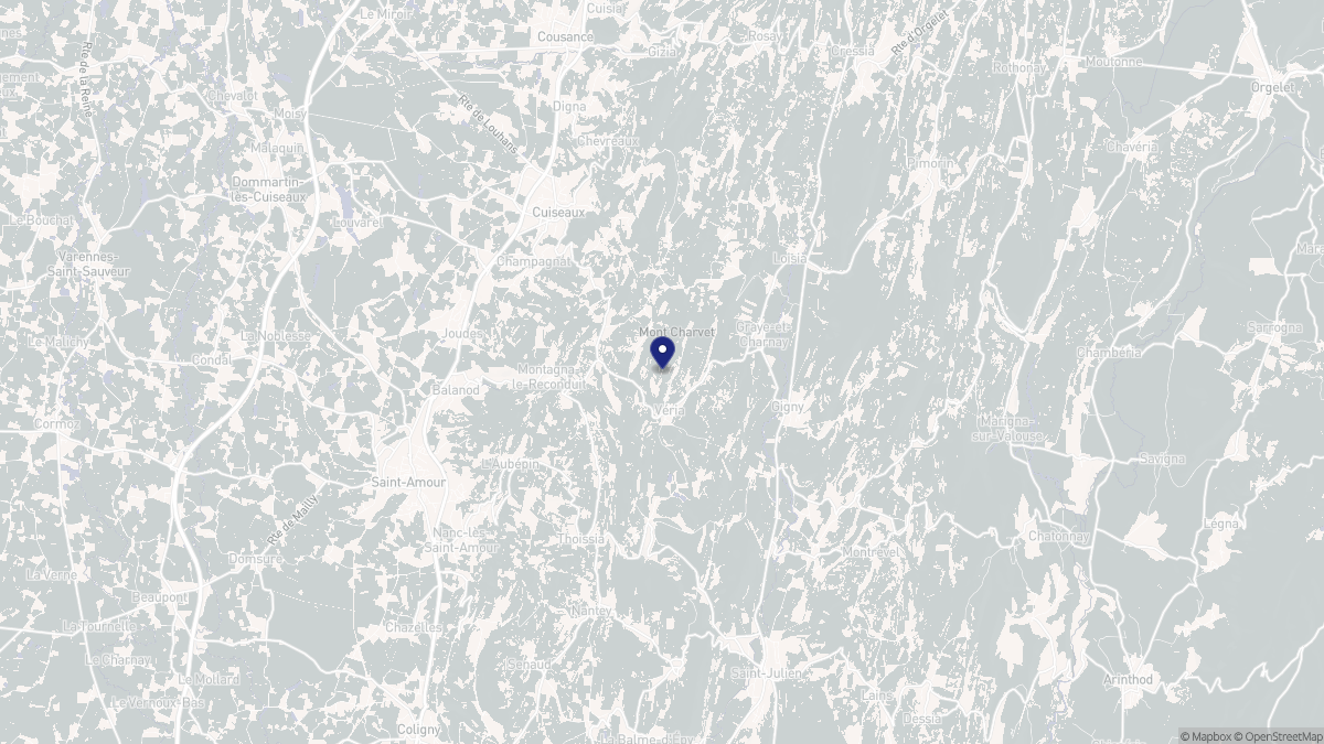 Aperçu cartographique de Véria, centré sur la commune