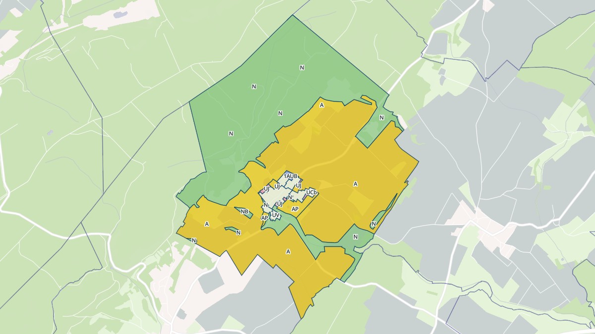 Aperçu cartographique de Vriange, centré sur la commune