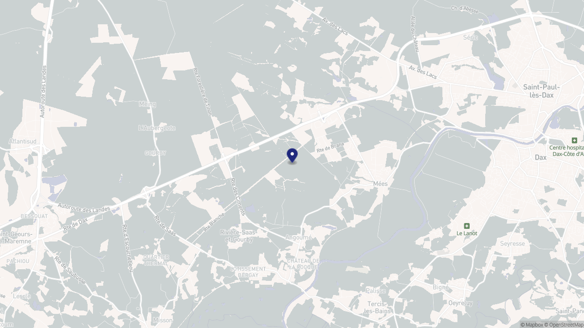 Aperçu cartographique de Angoumé, centré sur la commune