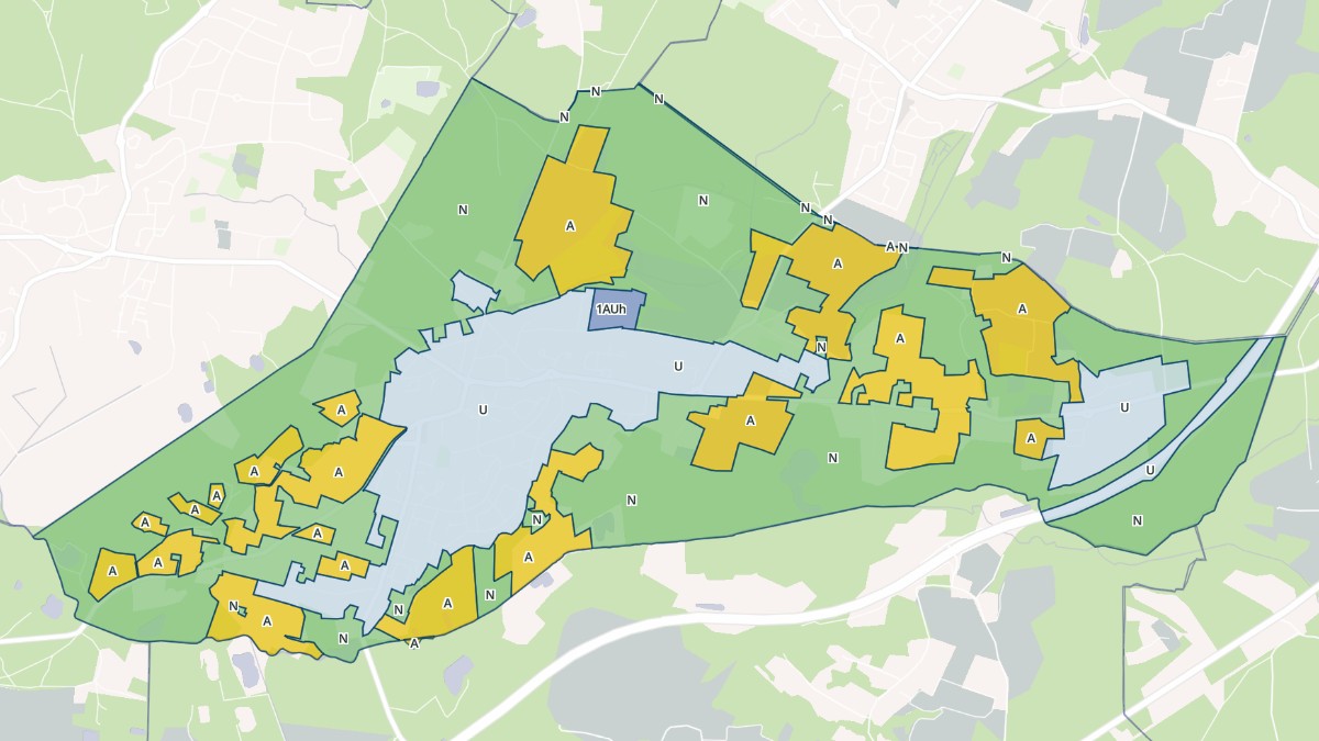 Aperçu cartographique de Angresse, centré sur la commune