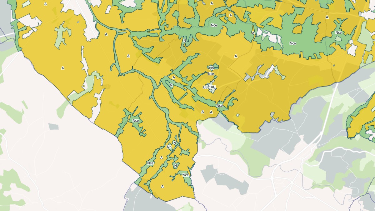 Aperçu cartographique de Bonnegarde, centré sur la commune