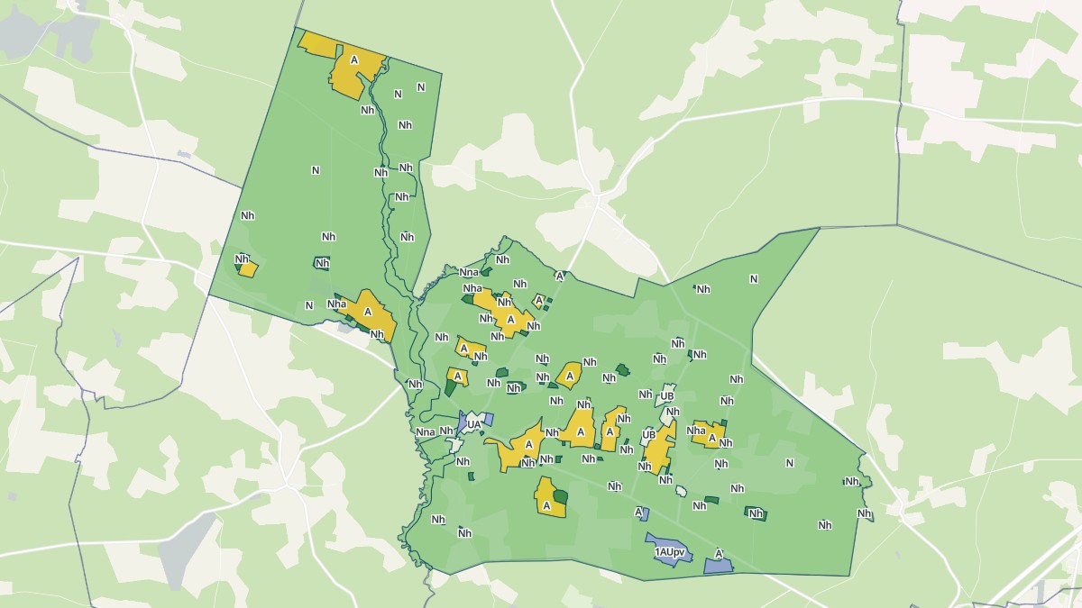 Aperçu cartographique de Cachen, centré sur la commune