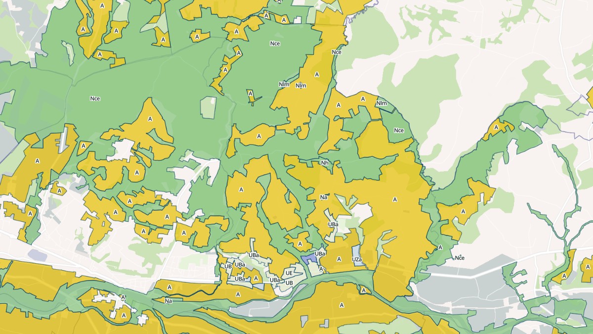 Aperçu cartographique de Cauneille, centré sur la commune