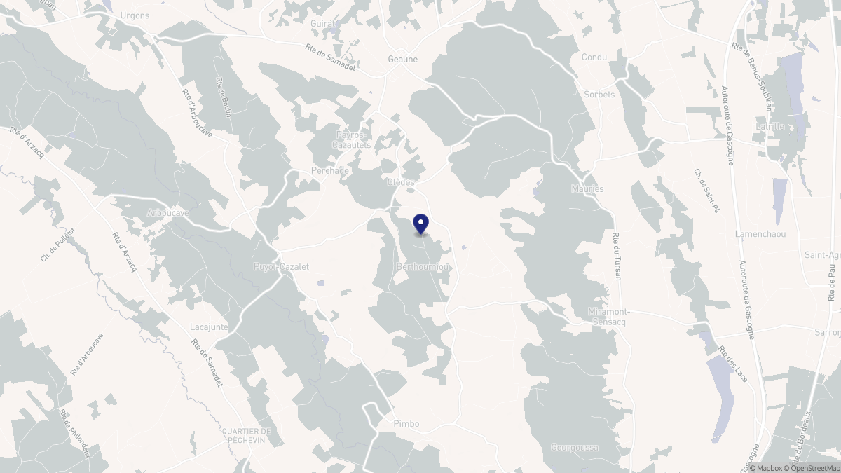 Aperçu cartographique de Clèdes, centré sur la commune