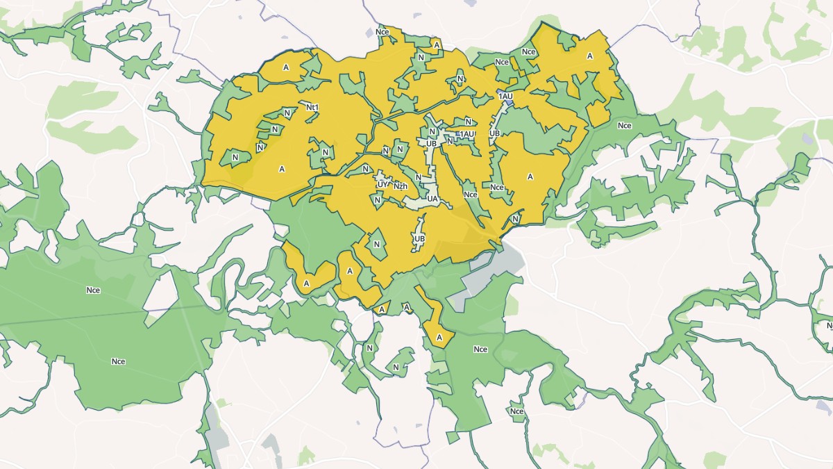 Aperçu cartographique de Donzacq, centré sur la commune