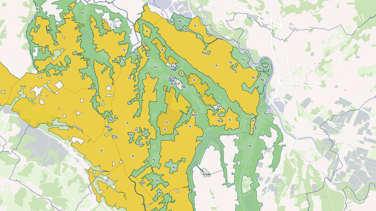 Aperçu cartographique de Duhort-Bachen, centré sur la commune