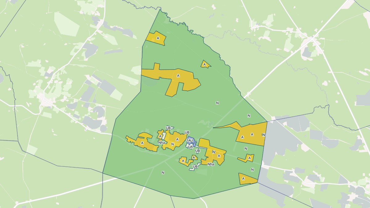 Aperçu cartographique de Estigarde, centré sur la commune