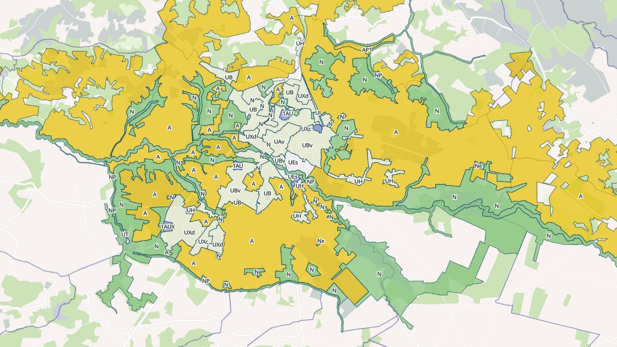 Aperçu cartographique de Hagetmau, centré sur la commune