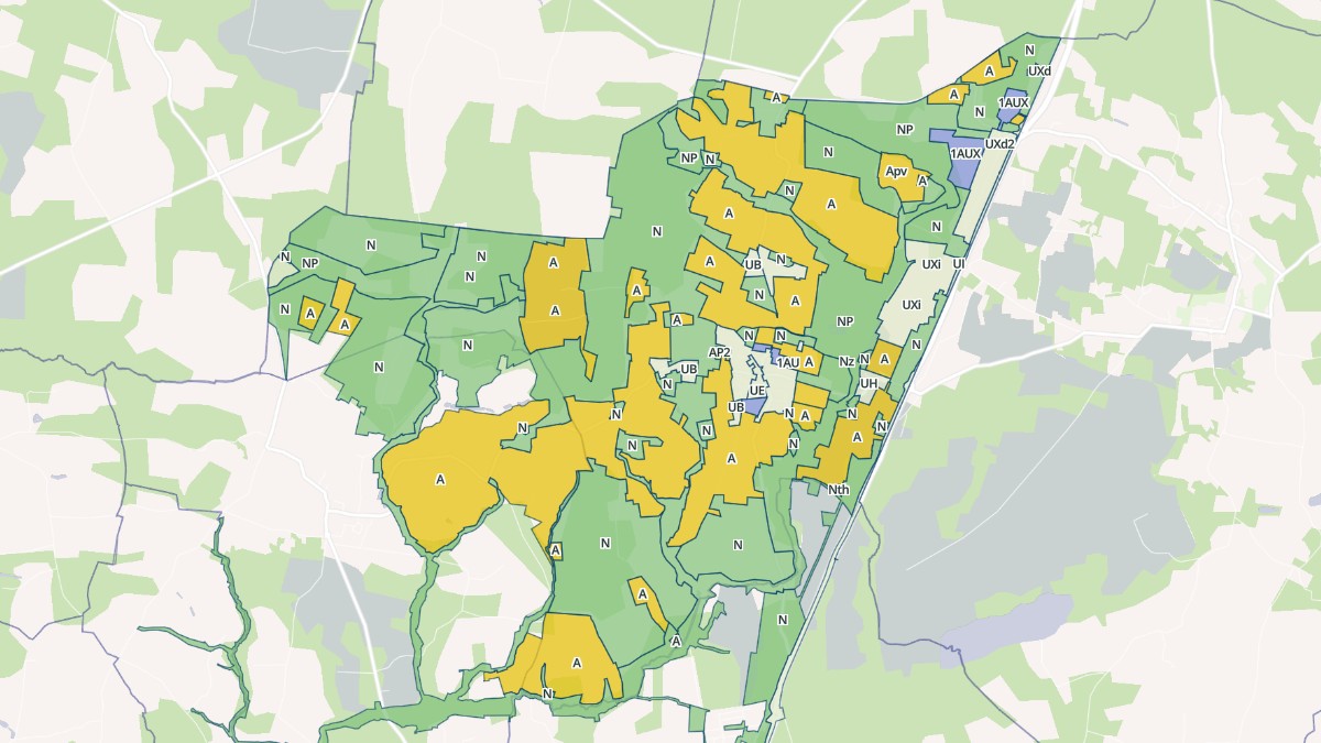 Aperçu cartographique de Haut-Mauco, centré sur la commune