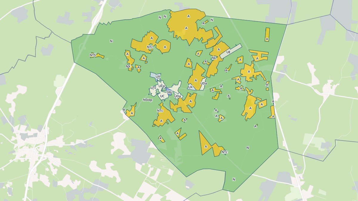 Aperçu cartographique de Herm, centré sur la commune