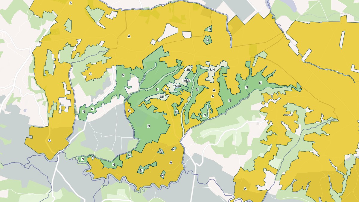 Aperçu cartographique de Lacrabe, centré sur la commune