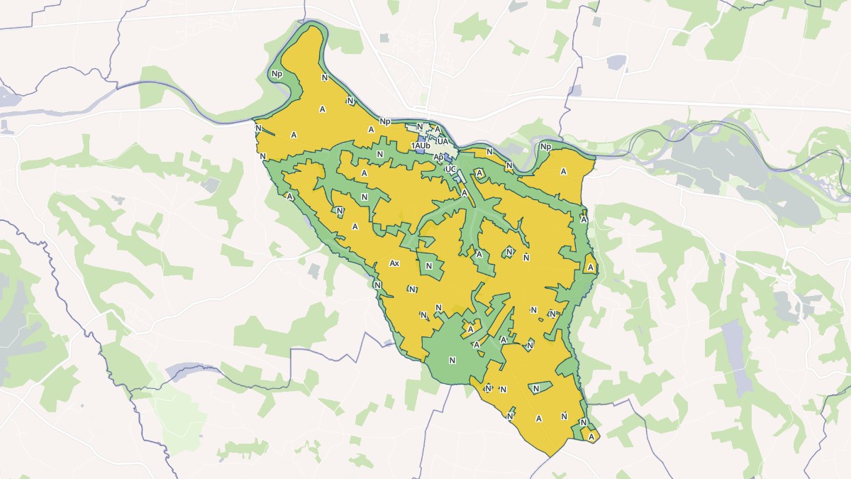 Aperçu cartographique de Larrivière-Saint-Savin, centré sur la commune