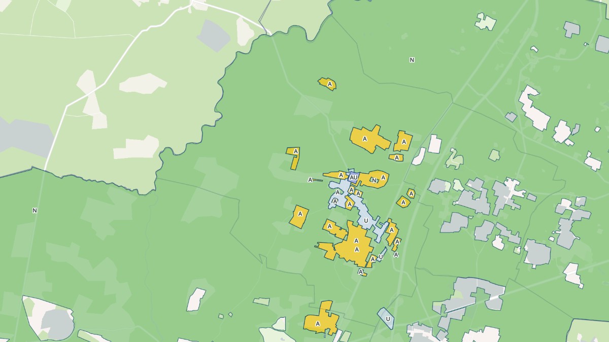Aperçu cartographique de Lucbardez-et-Bargues, centré sur la commune
