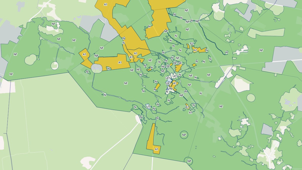 Aperçu cartographique de Luglon, centré sur la commune