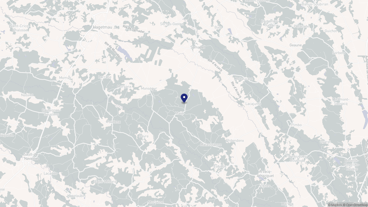 Aperçu cartographique de Mant, centré sur la commune
