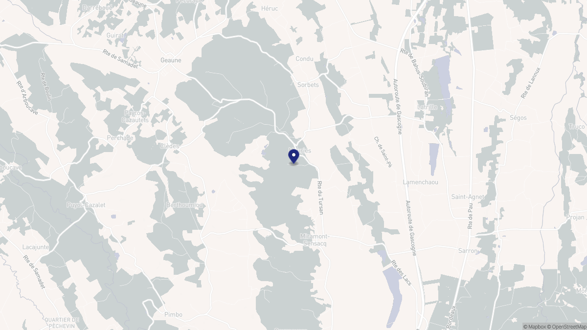 Aperçu cartographique de Mauries, centré sur la commune