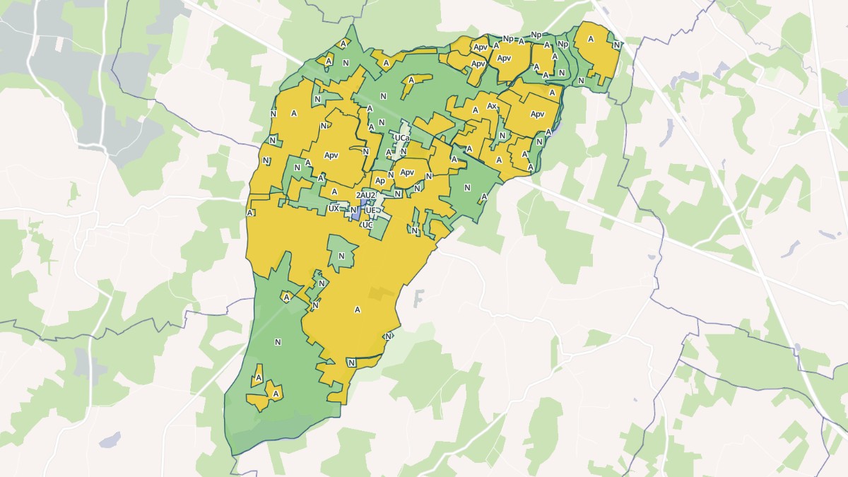 Aperçu cartographique de Maurrin, centré sur la commune