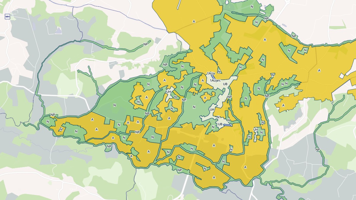 Aperçu cartographique de Momuy, centré sur la commune