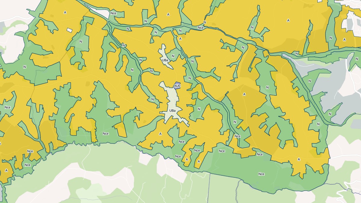 Aperçu cartographique de Ossages, centré sur la commune