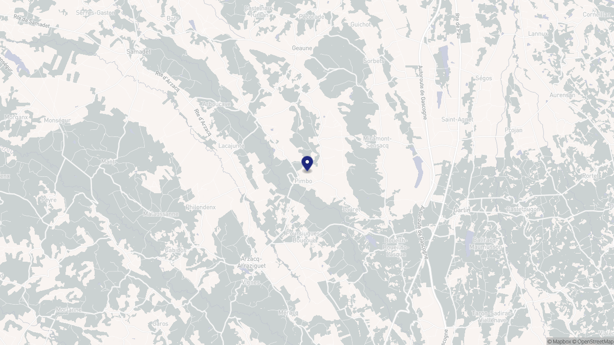 Aperçu cartographique de Pimbo, centré sur la commune