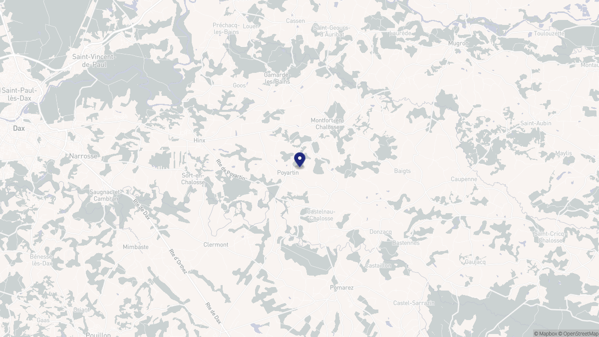 Aperçu cartographique de Poyartin, centré sur la commune