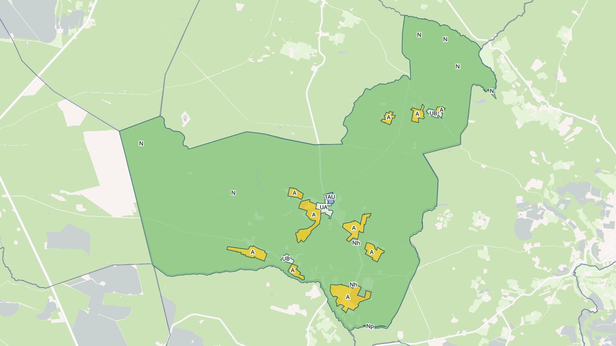 Aperçu cartographique de Rimbez-et-Baudiets, centré sur la commune