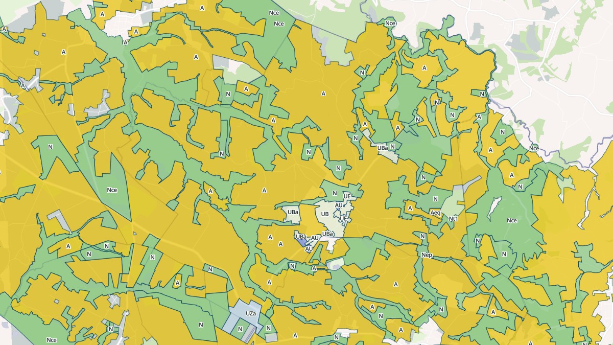 Aperçu cartographique de Saint-Lon-les-Mines, centré sur la commune
