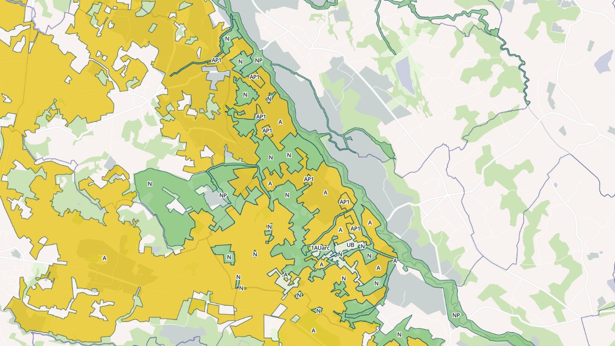 Aperçu cartographique de Serres-Gaston, centré sur la commune