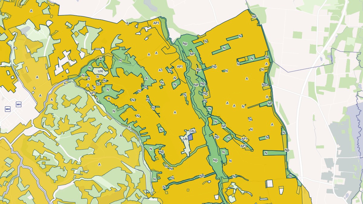Aperçu cartographique de Sorbets, centré sur la commune